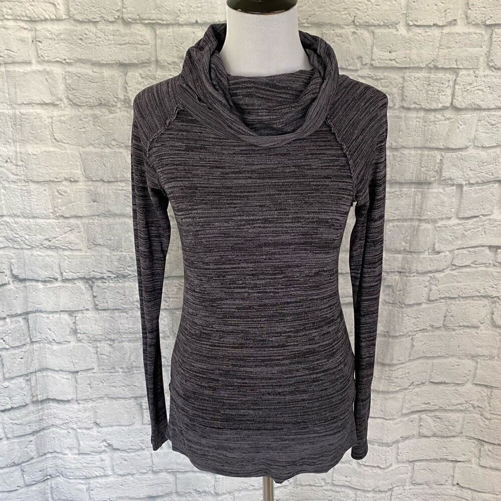 Marika Tech balance collection Women S cowl neck Longsleeve stripe top